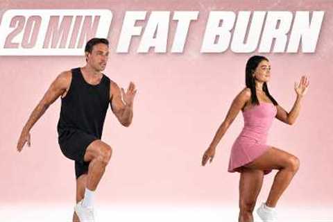 20 Min Standing Cardio HIIT - Intense Fat Burn (No Equipment)