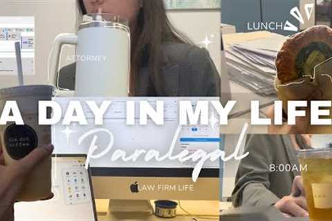 A Day in the Life of a Paralegal 👩🏻‍⚖️ | #ParalegalVlog #LawFirm #WorkRoutine ☕️