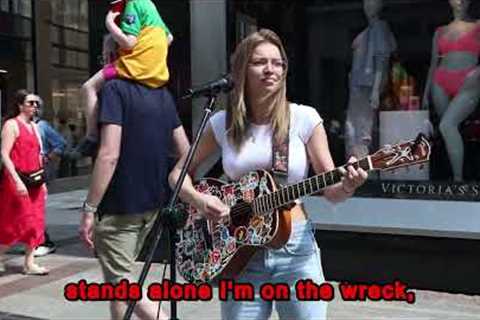 Busking Magic… Zoe Clarke Shines with “Little Lion Man” on Grafton Street, with Lyrics'