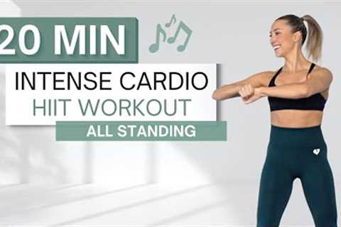 20 min CARDIO HIIT WORKOUT To The Beat ♫ | All Standing | Super High Intensity