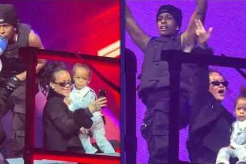 A$AP Rocky Surprises Concert Crowd With Rihanna and Riot!