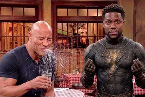 Nobody Makes The Rock Laugh Like Kevin Hart!