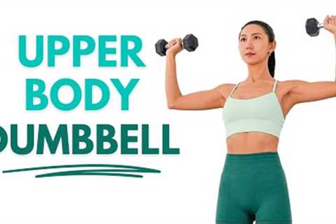 20 MIN Toned Upper Body Dumbbell Workout🔥 Arms, Back, ABS | Standing Only, No Repeat