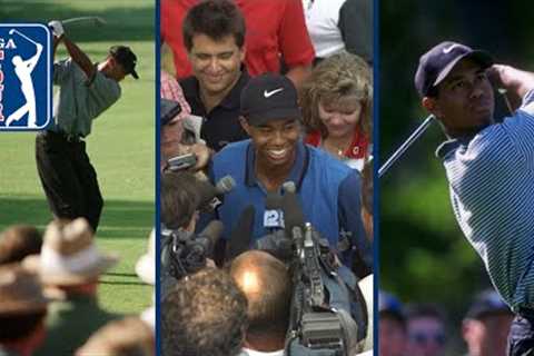 20-year-old Tiger Woods’ professional debut in 1996 | Full highlights