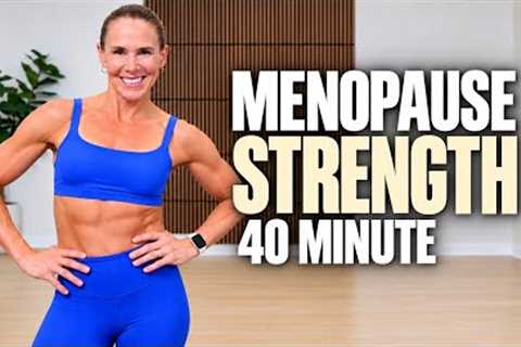 40 Min Menopause Strength Workout | Full Body Dumbbells for Women Over 40
