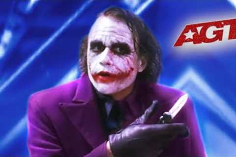 The Joker SCARES The Judges With TERRIFYING Magic Trick | AGT