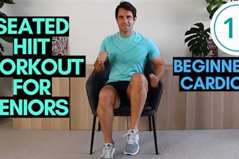 Beginner Seated HIIT Workout For Seniors | Low Impact Cardio For Seniors - (10 Mins)