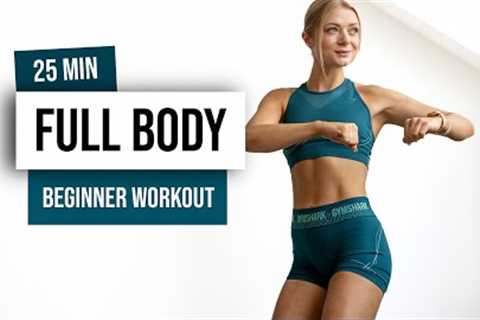 25 MIN FULL BODY HIIT for Beginners - No Equipment - No Repeat Home Workout